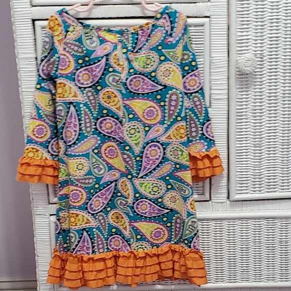 Rare Editions Girls Ruffle Dress 6X - Picture 2 of 5